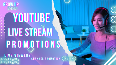 I will do organic YouTube live stream promotion, live streaming to get active viewers