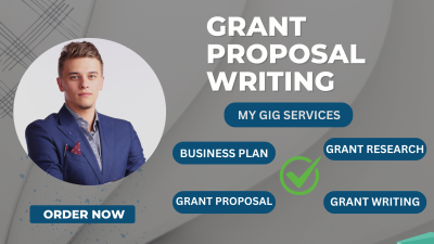 I Will Do Grant Proposal, Grant Writing, Grant Research, Business Plan, and RFP