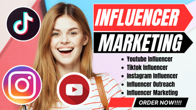 I will curate the best Instagram, TikTok, YouTube influencers for influencer marketing