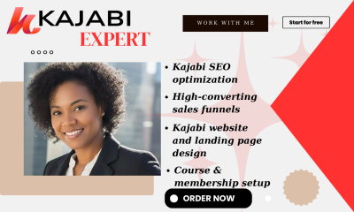 I will Kajabi Website Design, Kajabi Online Course, Landing Page, Kajabi Sales Funnel