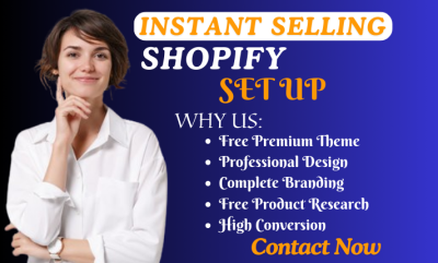 Create Shopify Website, Build Shopify Store Design & Shopify Dropshipping