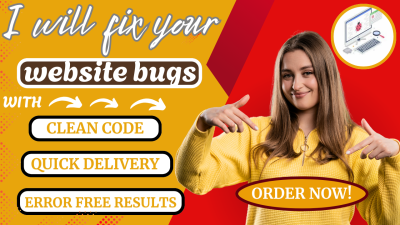 I Will Fix HTML, CSS, JavaScript, and WordPress Bugs Fast and Professionally