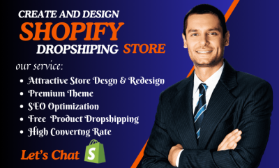 I Will Create Shopify Store, Build Shopify Website Design & Shopify Dropshipping Website