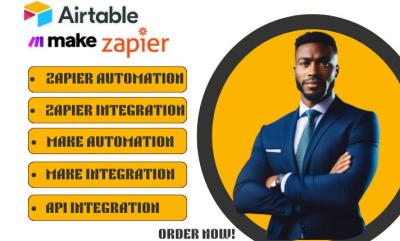I will setup Make automation, Make.com automation, Airtable automation, Zapier automation