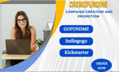 I will do Kickstarter and GoFundMe Indiegogo Campaign Creation & Crowdfunding Promotion