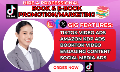 I will do TikTok BookTok Promotion, TikTok Video Ads, Book Trailer, BookTok & Book Marketing