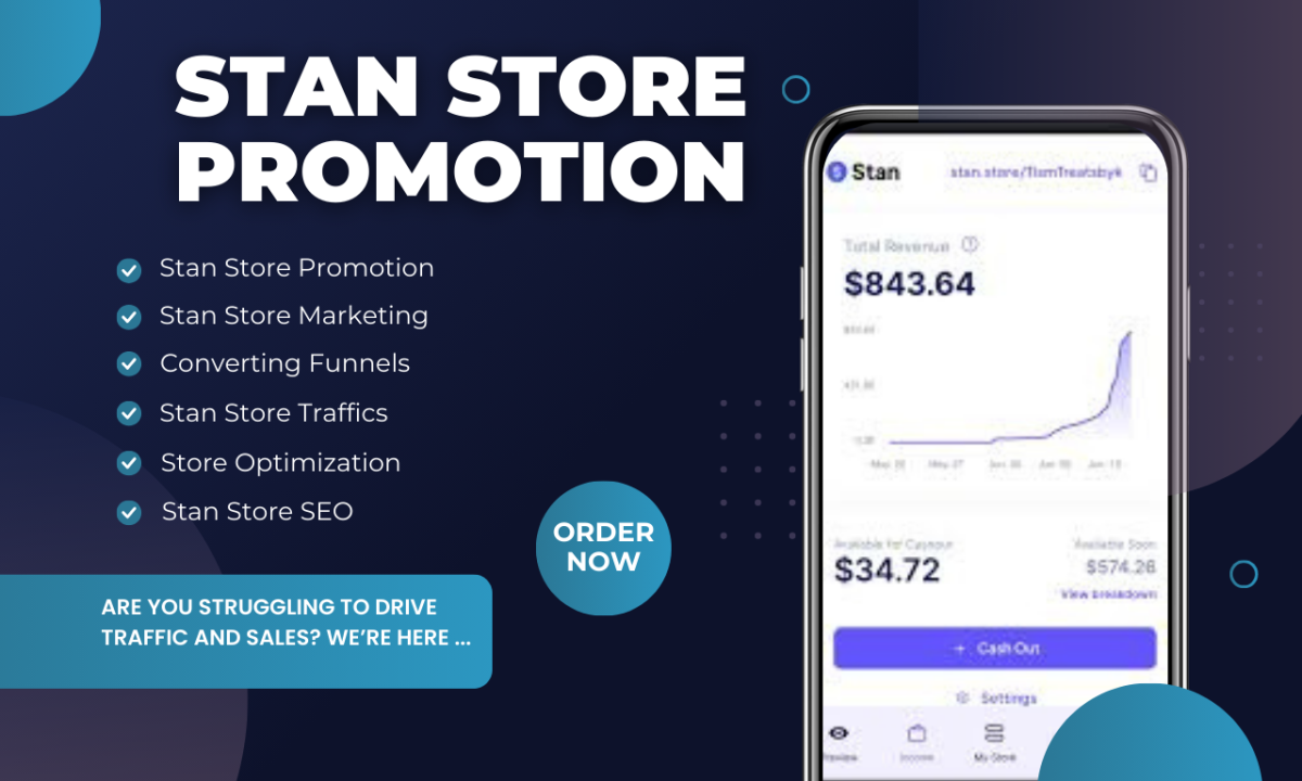 I will do Stan Store, Stan Store Promotion, Stan Store Growth, Stan Store Marketing