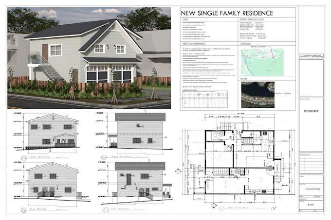 I Will Design City Permit Deck Floor Plans and Complete Architectural Drawings