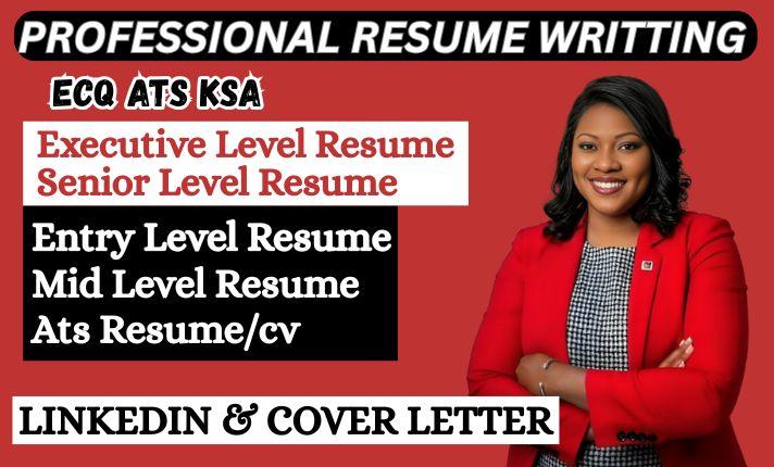 I Will Write Professional Resume Writing and Cover Letter LinkedIn Profile Optimization