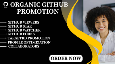 I Will Do Organic GitHub Promotion to Gain Stars, Fork Repo, and Traffic