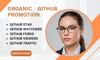 I will do GitHub promotion to gain organic stars, forks, and watchers