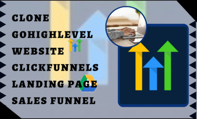 I will clone GoHighLevel website, ClickFunnels, GoHighLevel landing page, sales funnel