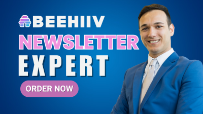 I will set up Beehiiv account, customize Beehive editable newsletter template, and create Beehive website page