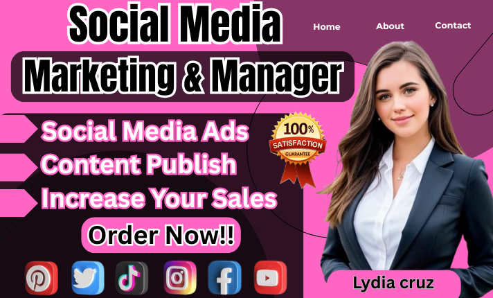 I will be your social media manager, content creator, Facebook, Instagram, TikTok post