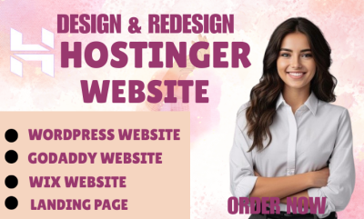 I will redesign Hostinger website, webshop, Weebly, Wix eCommerce, GoDaddy, Wix