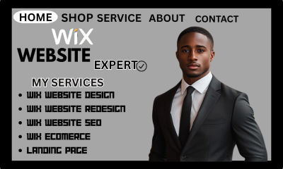 I will Wix Website Design, Wix Website Redesign, Wix Website SEO
