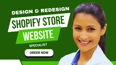 I will design Shopify store, redesign Shopify store, website setup, dropshipping design