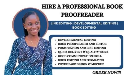 I Will Do Book Proofreading, Line Editing, Book Editing, and Book Formatting