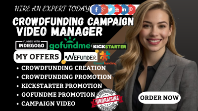 I will do crowdfunding campaign video for your Kickstarter Indiegogo GoFundMe