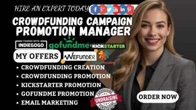 I Will Do Crowdfunding Campaign Promotion for Your Kickstarter, Indiegogo, and GoFundMe
