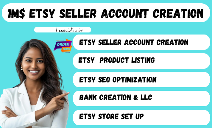 I Will Create Your Etsy Account, Set Up Your Store, and List Your Products