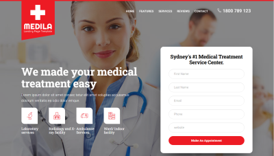 I will create medical, clinic, healthcare, dental clinic, hospital, pharmacy website