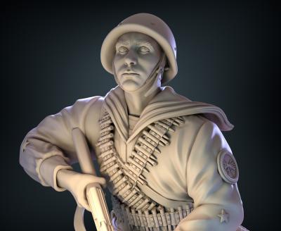 I will 3d articulated model historical miniature military figure tabletop game stl file