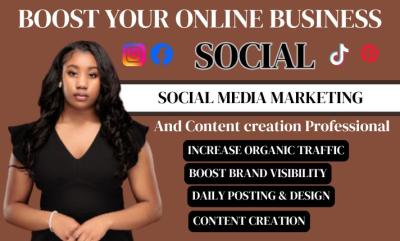 I will create engaging social media content calendar, Instagram caption