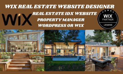I will design a professional real estate website on WordPress and Wix