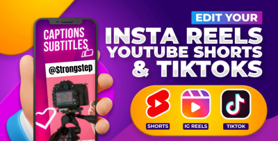 I will create captions for YouTube, TikTok, and Instagram videos