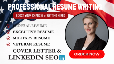 I will write a top tier federal, executive and veteran resume for your job search