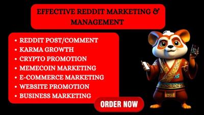 Do Reddit Post for Ecommerce Business Website SaaS Marketing or Crypto Manager