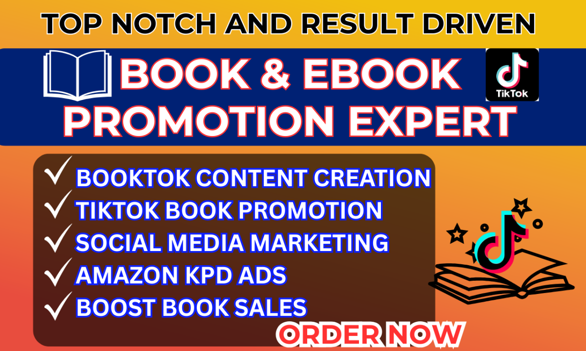 I will viral tiktok booktok video ads book amazon promotion tiktok booktok promotion