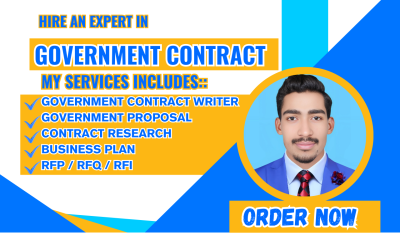 I Will Write Winning Government Contract Proposals and RFP, RPQ, RFI Contract Research