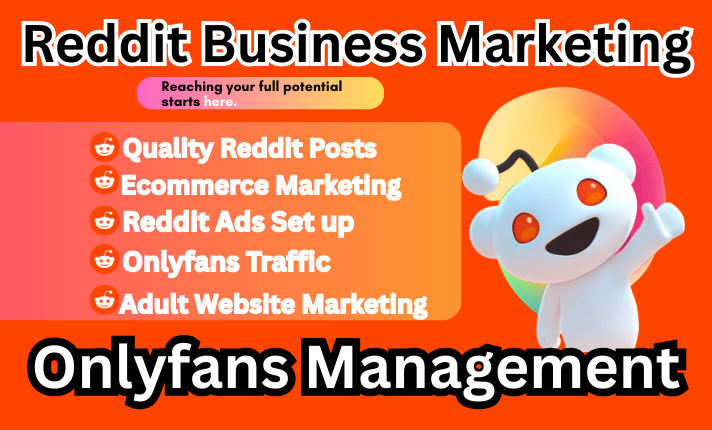 I will do social media Reddit post management for business SEO SaaS or OnlyFans traffic