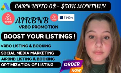 I Will Boost Your Airbnb and VRBO Listings with Expert Marketing and Promotion