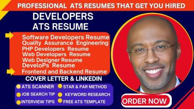 I will write a Software Developer, Web Developer, Front-End & Full-Stack Developer Resume