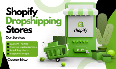 I will build modern Shopify store design, Shopify website or Shopify dropshipping store