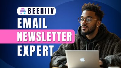 I will design beehiiv editable AI newsletter template, beehiv landing page setup, beehiive