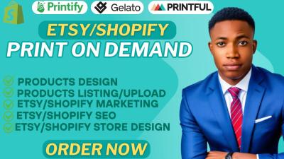 I Will Do Etsy, Shopify Print on Demand Store, Shopify Website Redesign & Etsy Shop Setup