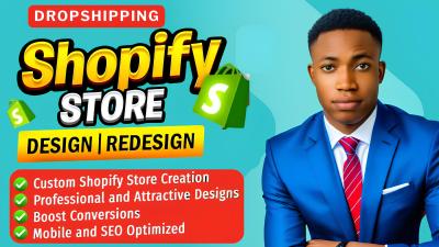 I will Shopify Website Redesign | Shopify Website Design & Redesign | Shopify Store Design