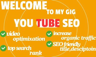 I will YouTube SEO and Video Optimization for Top Ranking