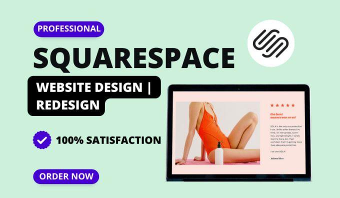 I will build responsive Squarespace website design and redesign