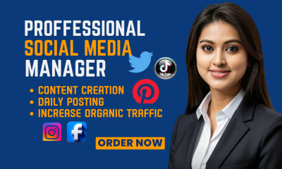 I will become your social media marketing manager, Instagram content creator, post design