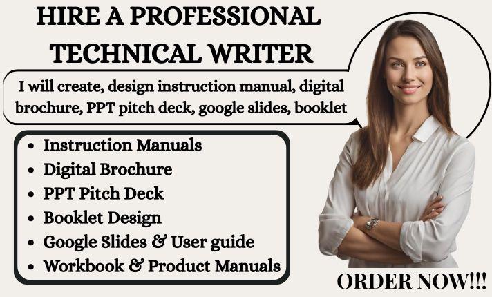 I Will Create, Design Instruction Manual, Digital Brochure, Catalog Design, Booklet