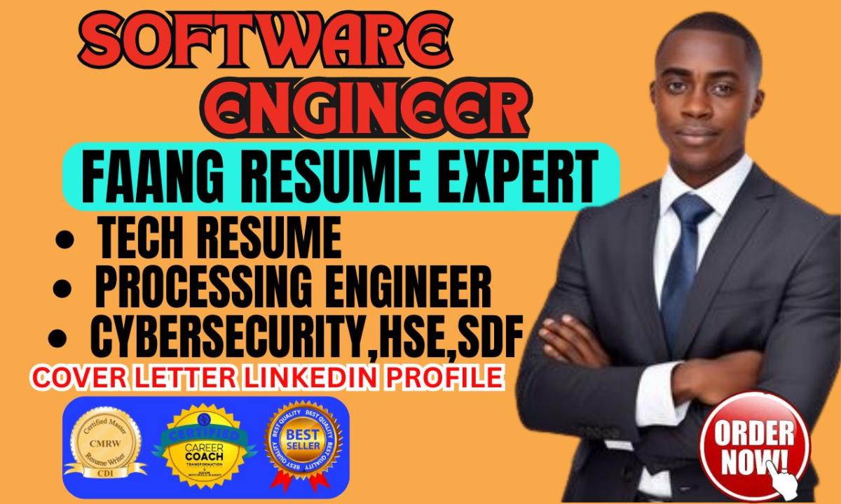 I will craft ATS Engineering Resume, Software Developer, Cybersecurity, IT, and FAANG