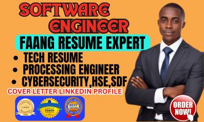 I will craft ATS Engineering Resume, Software Developer, Cybersecurity, IT, and FAANG