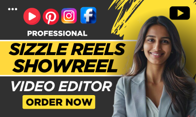 I Will Edit Sizzle Reel, Showreel, Highlight Reel, Create Demo Reel, Sizzle Reels Video