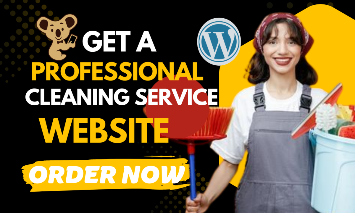 I will cleaning service website, booking koala, office cleaning, bookingkoala website