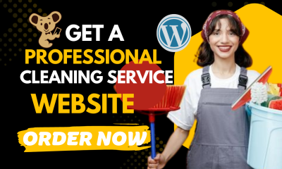 I will cleaning service website, booking koala, office cleaning, bookingkoala website